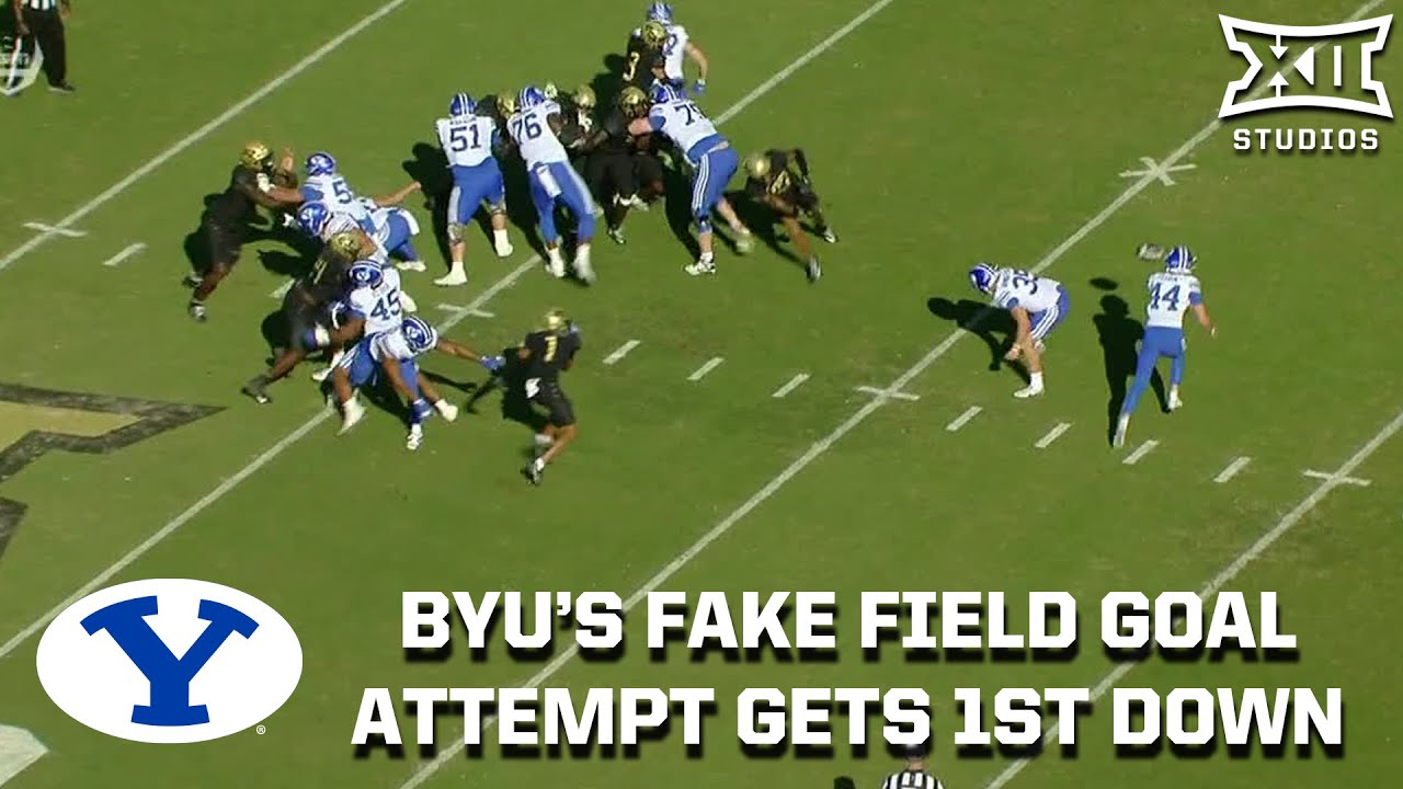 Byu Football Fake Field Goal